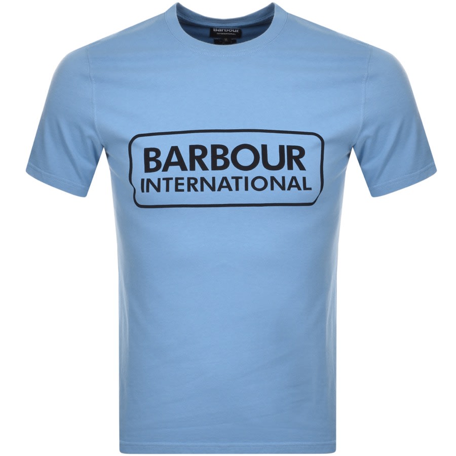 Alternative Image for ProductBarbour International Large Logo T Shirt Blue1